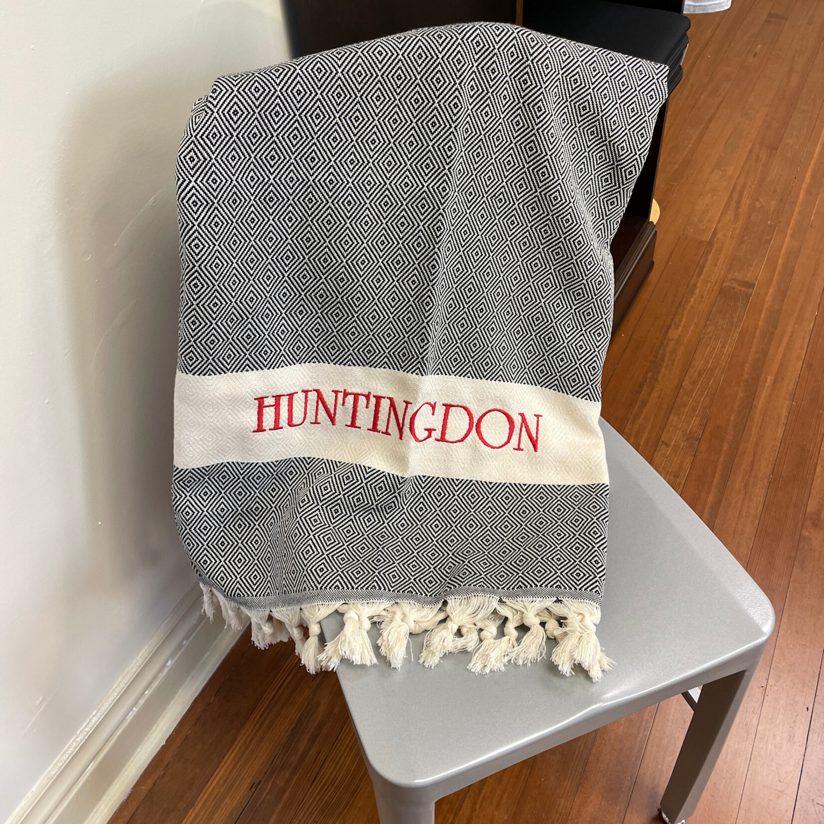 Huntingdon  Embroidered Throw