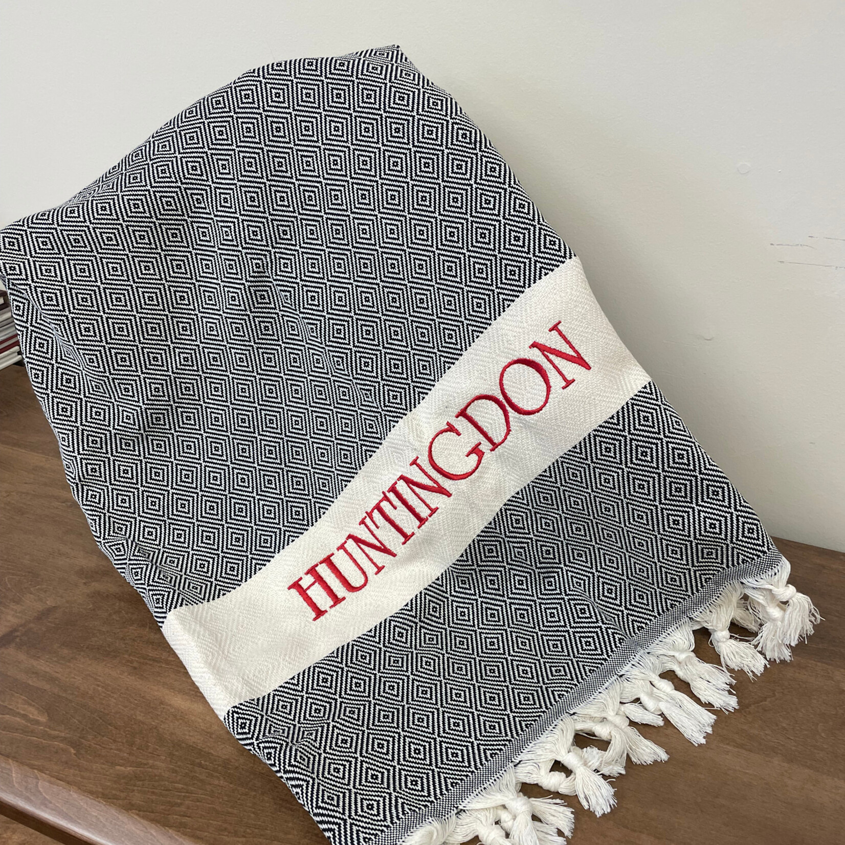 Huntingdon  Embroidered Throw