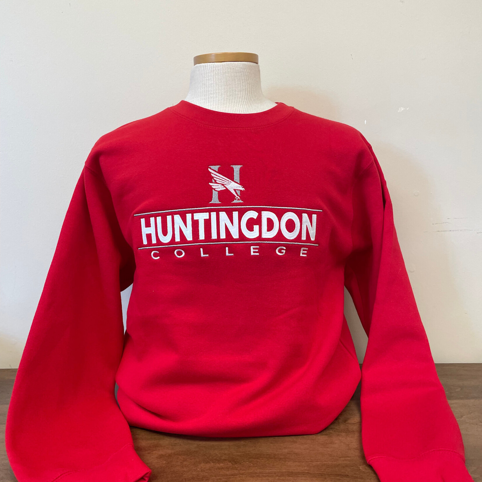 Huntingdon College Red Crewneck H-3741