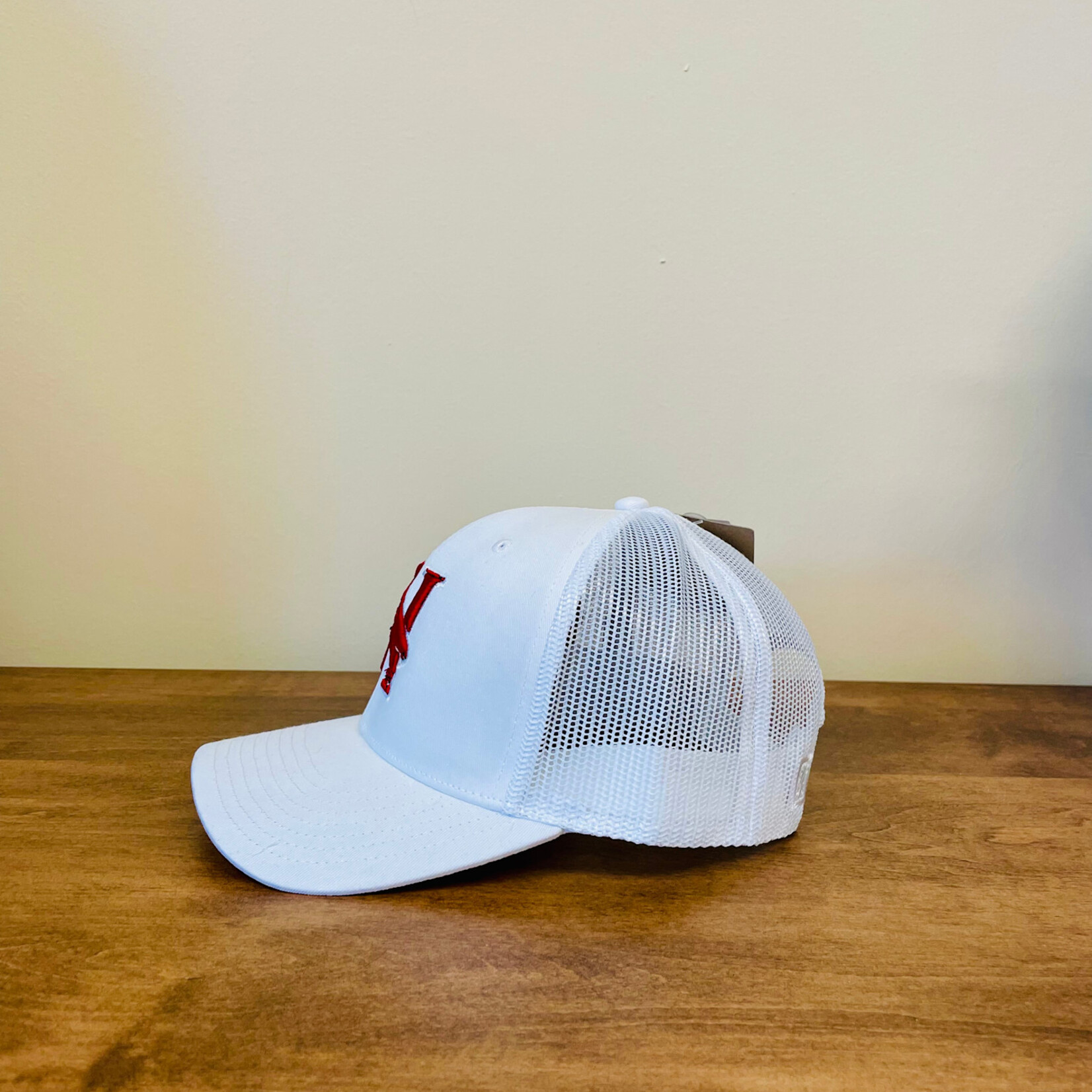 White Cotton Twill Cap with 3D embroidery