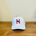White Cotton Twill Cap with 3D embroidery