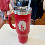Red 40 oz Tumbler with handle