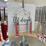 Hawks Mirror Stick Earrings 1 inch