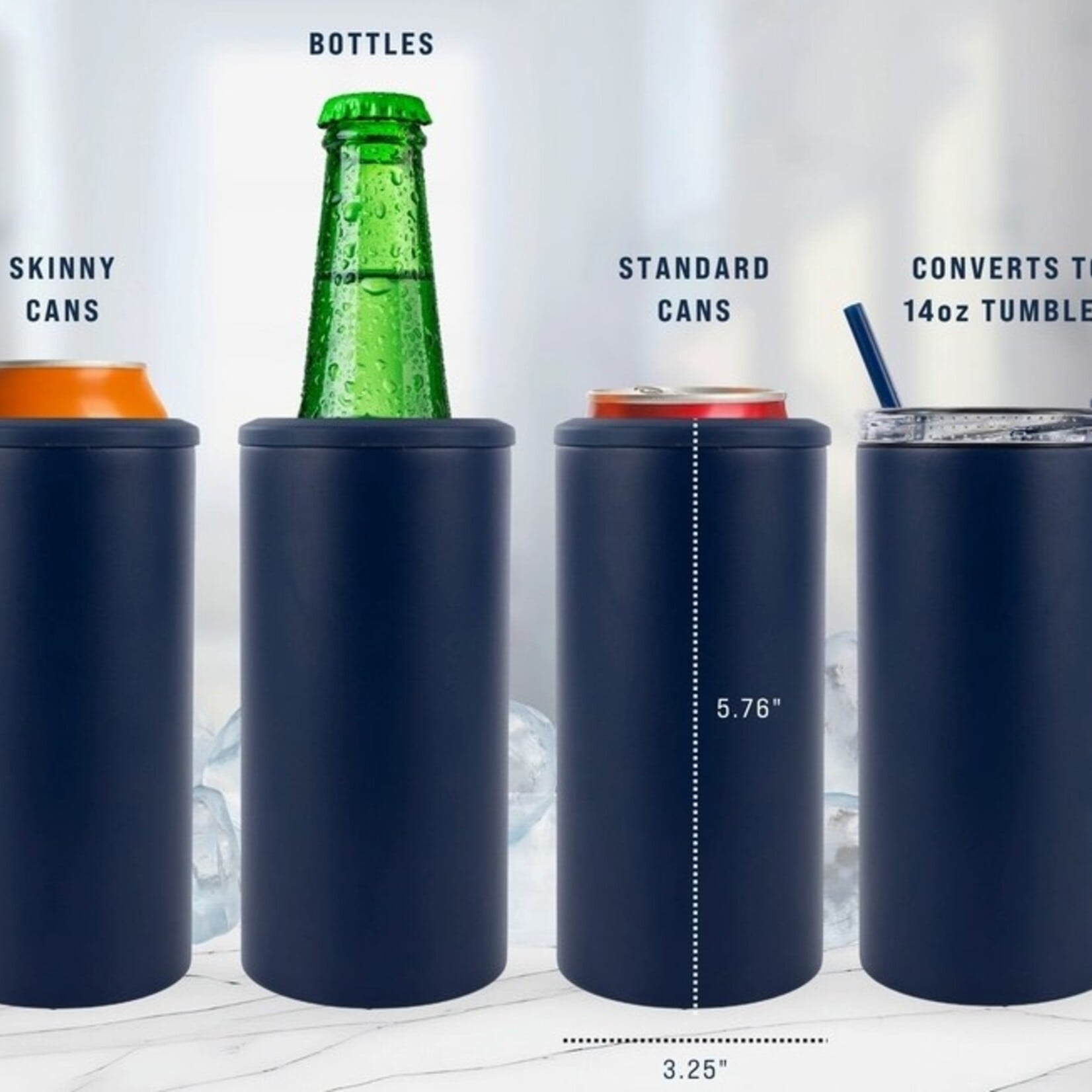 4 in 1 Powdered Coated Can Cooler