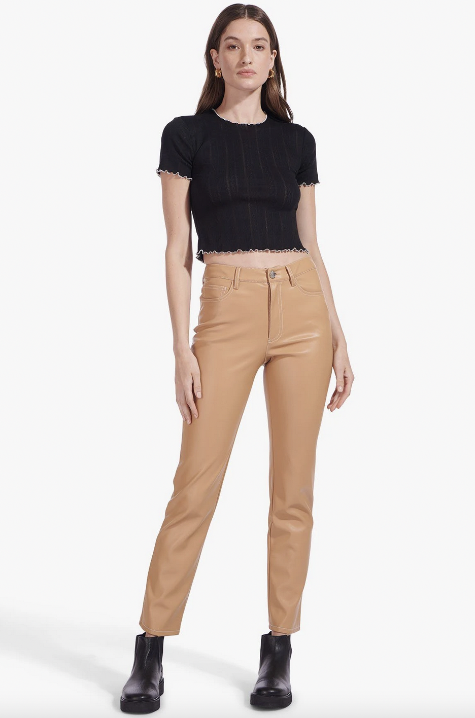 ELLIOT VEGAN LEATHER PANT - Roan