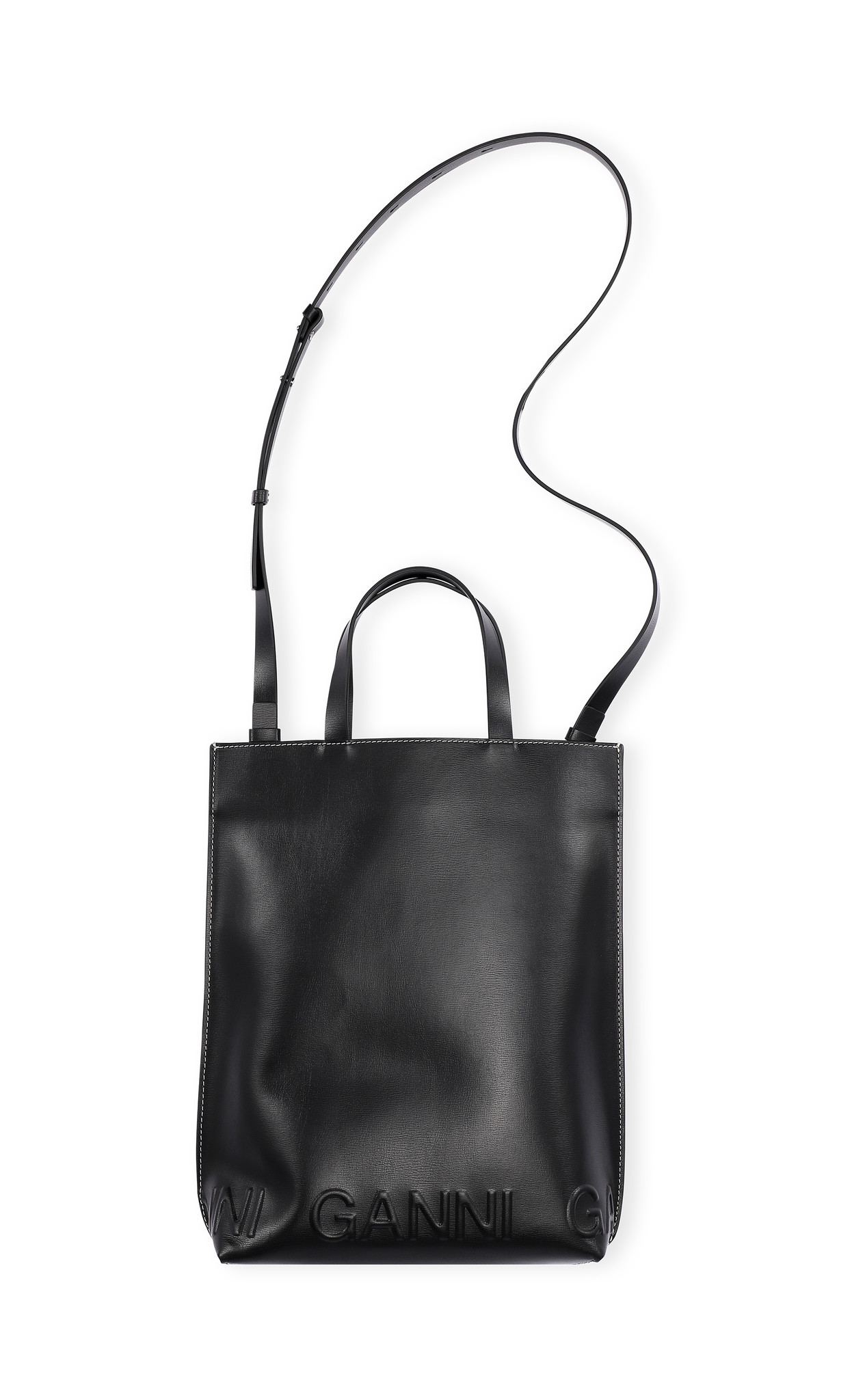 GANNI(ガニー)☆MEDIUM BANNER TOTE STRAP BAG☆カラバリあり GANNI ガニー バッグ レディース 2WAYトート/ショルダーバッグ