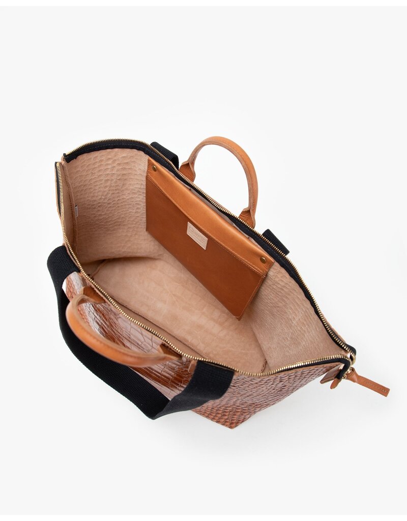 Le Zip Sac - Cuoio Croco