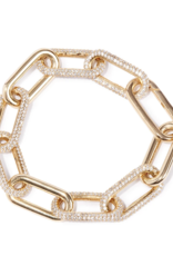 Link Bracelet - Gold/White