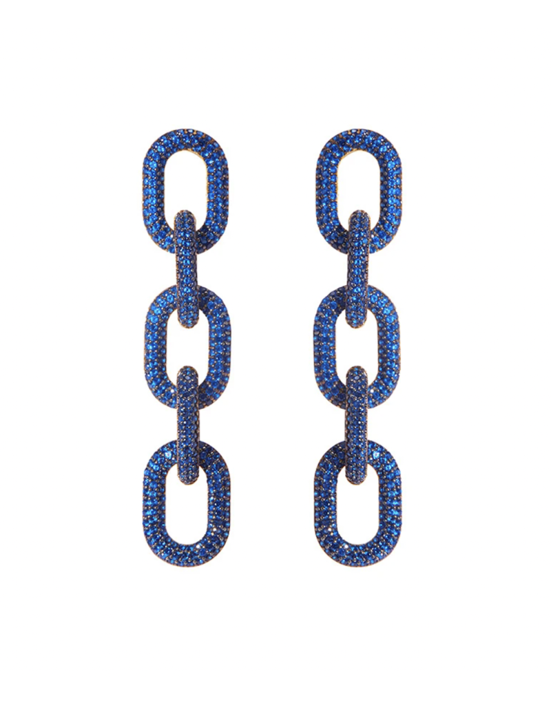 Link Earring - Gold/Midnight
