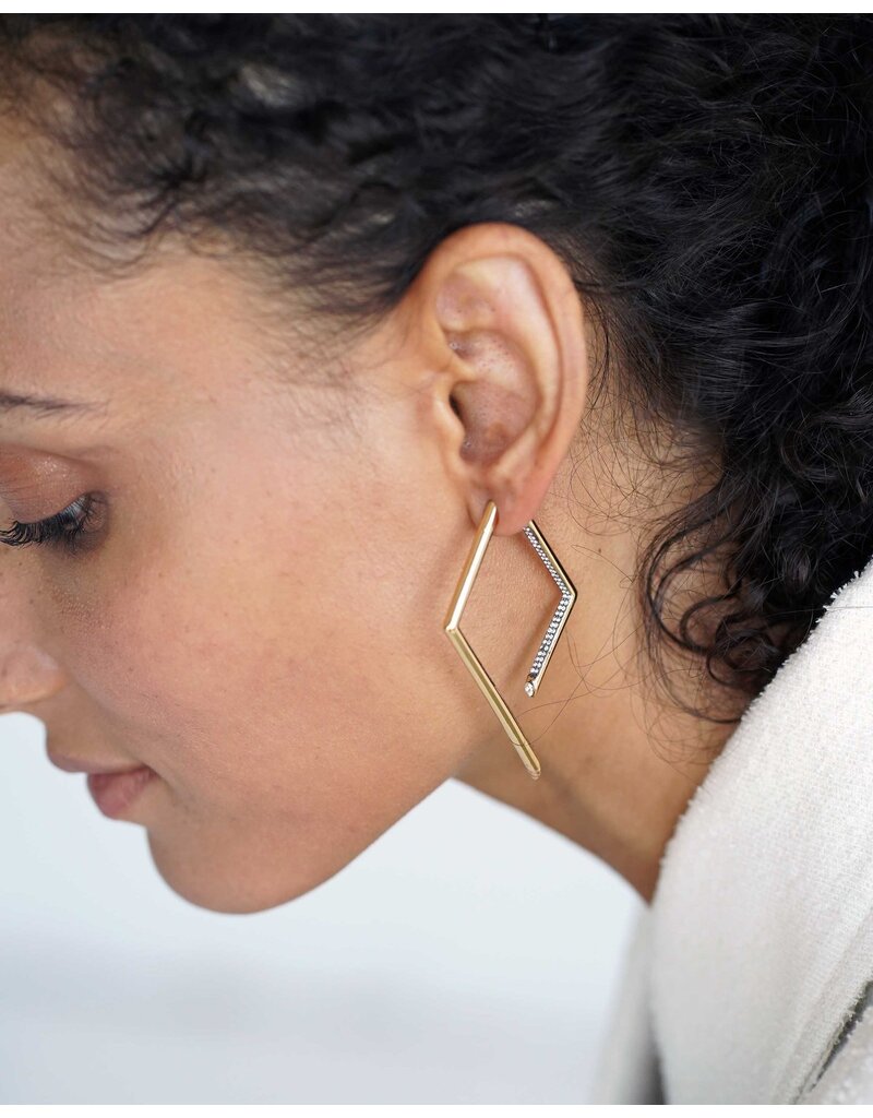 Yana Asymmetric Drop Earrings