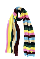 Kerri Rosenthal Sweet Stripe Cashmere Scarf - Multi Stripe