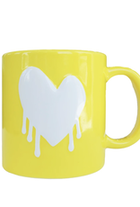 Kerri Rosenthal Drippy Heart Mug - Sunshine