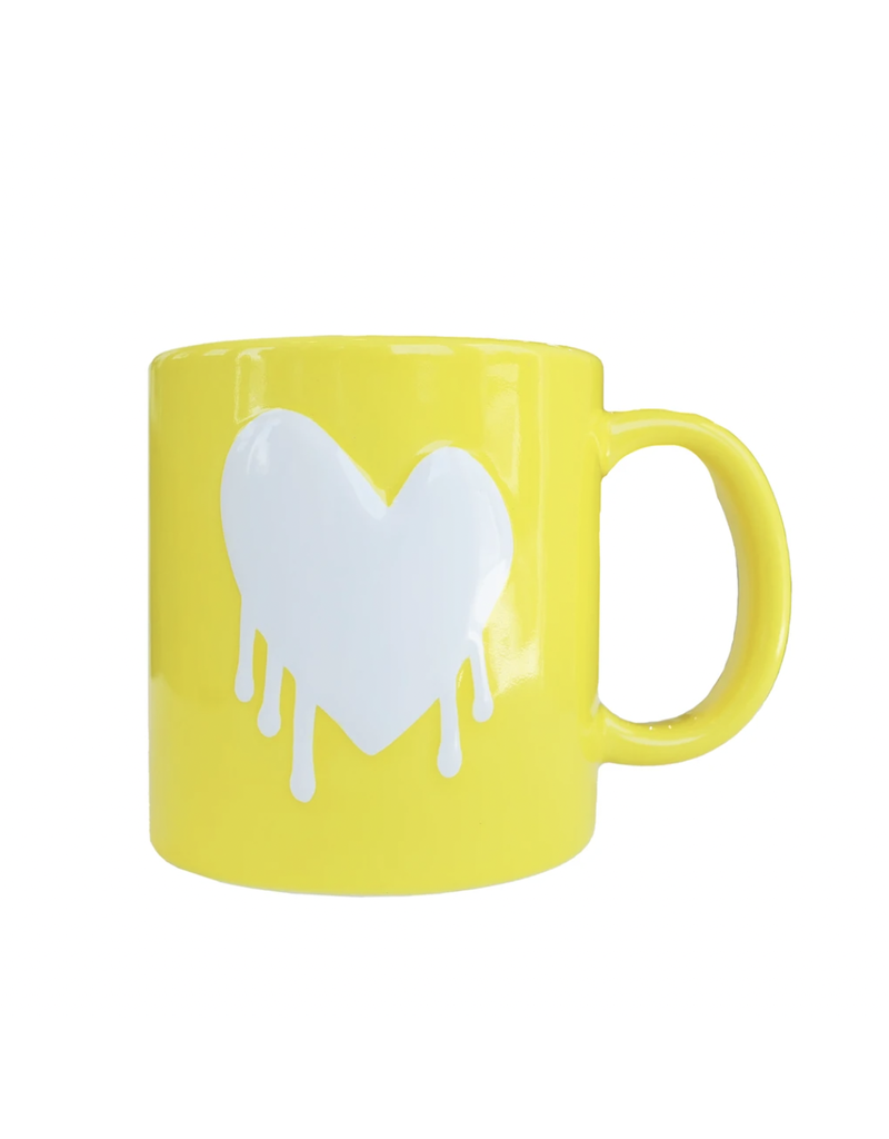 Drippy Heart Mug - Sunshine