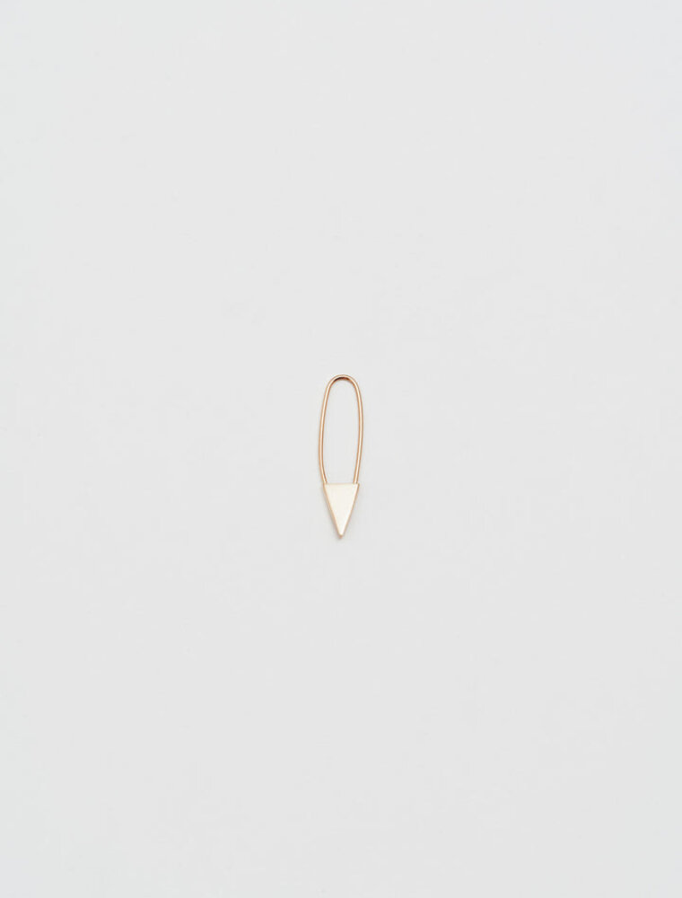 MINI TRIANGLE SAFETY PIN EARRINGS