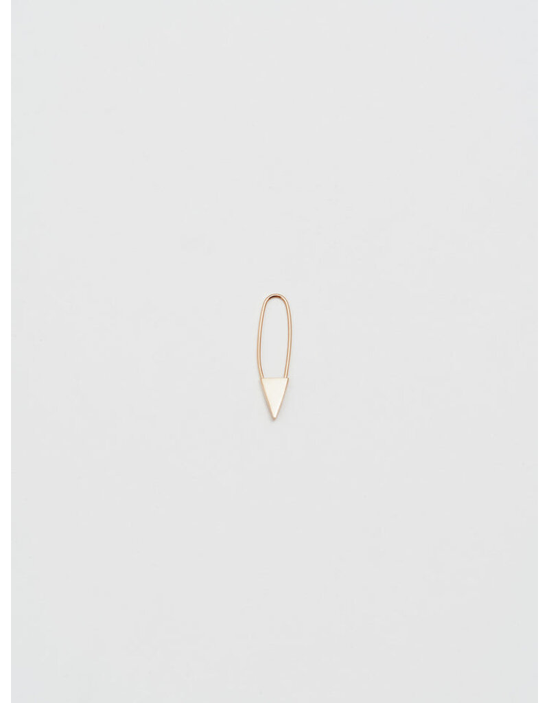 Loren Stewart Safety Pin Earring - Yellow Gold