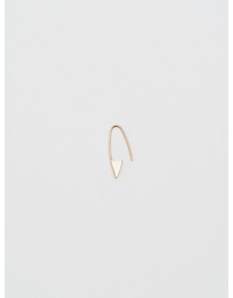 MINI TRIANGLE SAFETY PIN EARRINGS