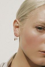 Loren Stewart MINI TRIANGLE SAFETY PIN EARRINGS