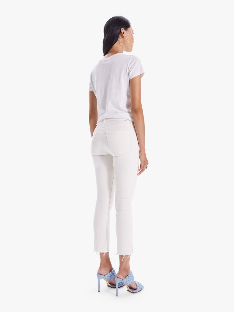 THE MID RISE DAZZLER CROP FRAY - Roan