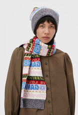 Ganni GRAPHIC WOOL SCARF
