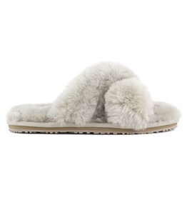 Mou CRISS-CROSS FUR SLIDE SLIPPER