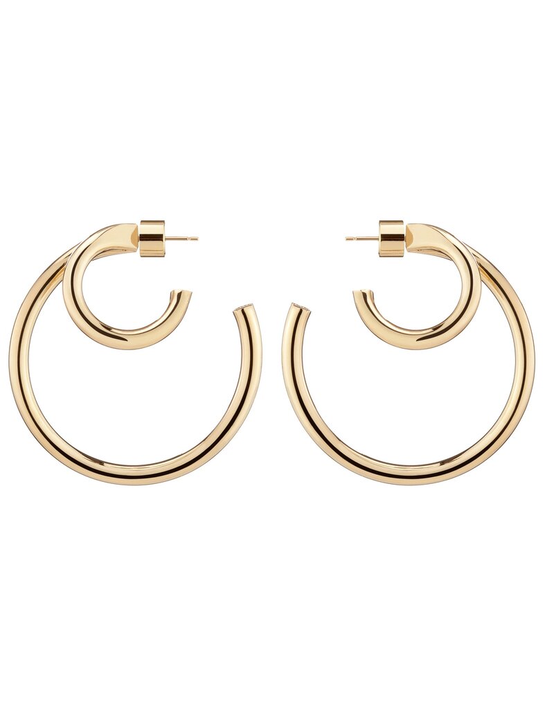 Jennifer Fisher LARGE DOUBLE LILLY HOOPS