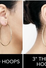 Jennifer Fisher 3" THREAD HOOPS