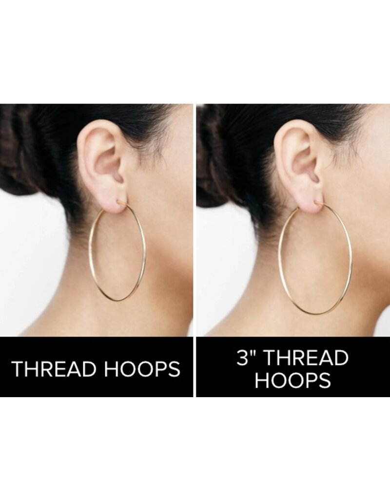 Jennifer Fisher 3" THREAD HOOPS