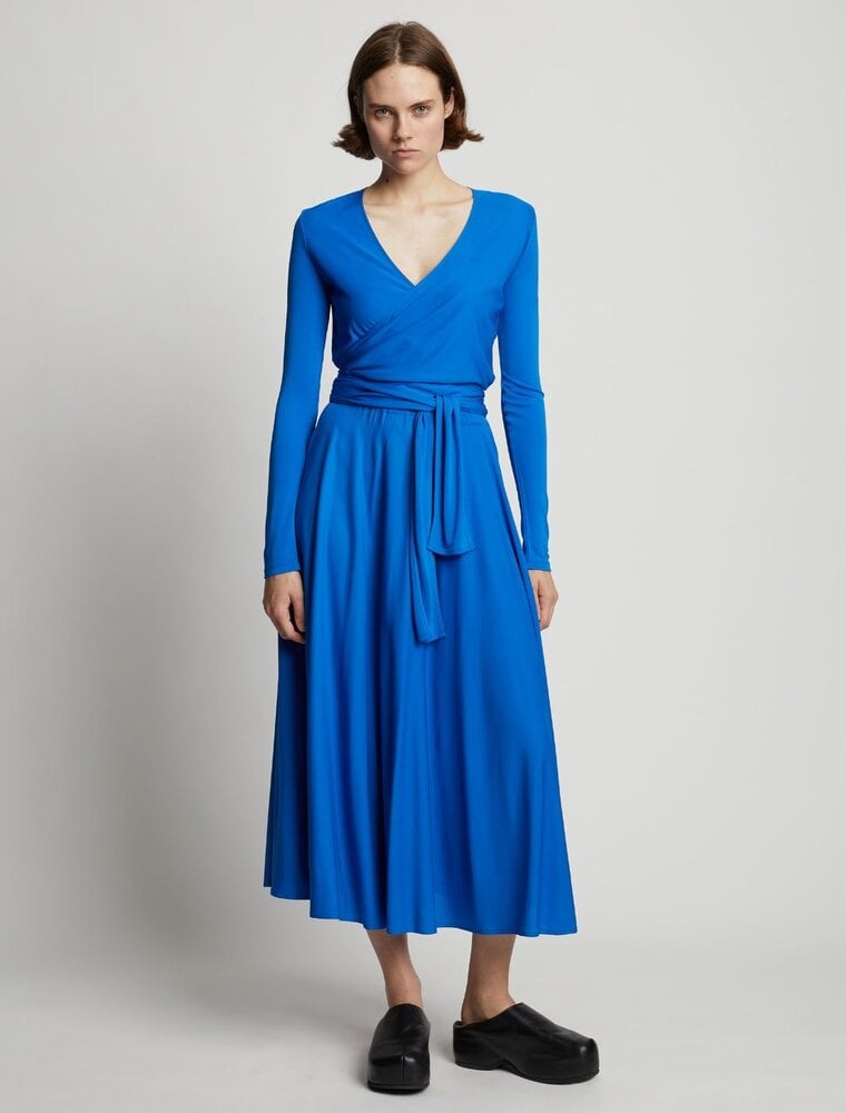 Proenza Schouler MATTE CREPE WRAP DRESS