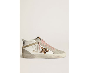 GOLDEN  MID STAR レオパード柄37 Golden Goose Mid Star Rustic Leather Sneakers - Bergdorf Goodman