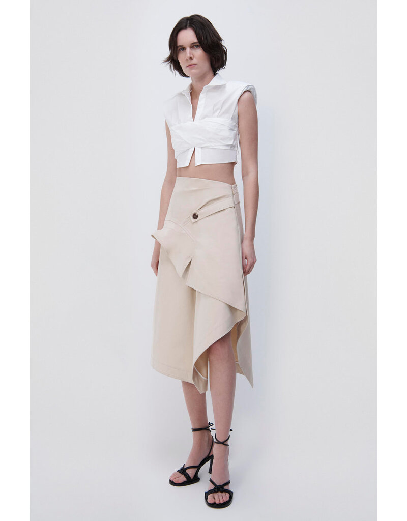 BRUNA MENSWEAR REMIXED DRAPED SKIRT - Roan