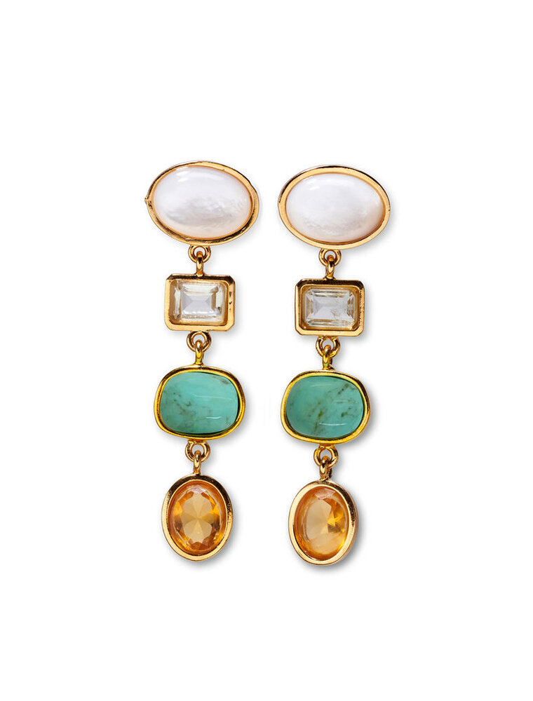 Lizzie Fortunato AURORA EARRINGS