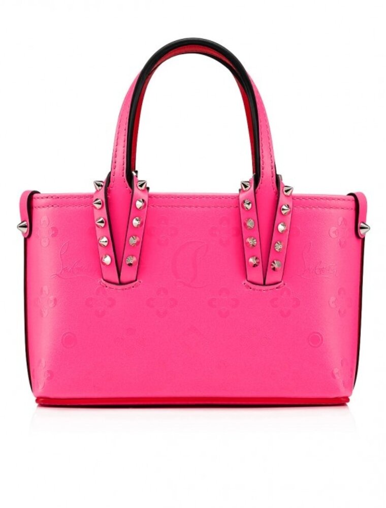 Christian Louboutin Fluo Pink Nano Cabata Bag In Hot Pink