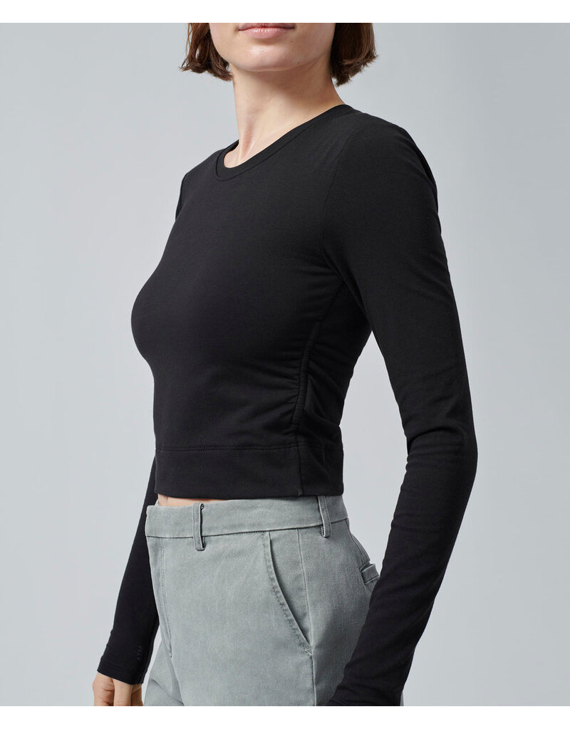 ATM L/S RUCHED WAIST TOP
