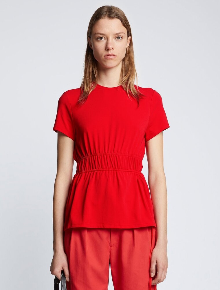 Proenza Schouler RUCHED SIDE TIE T-SHIRT (2 COLORS)