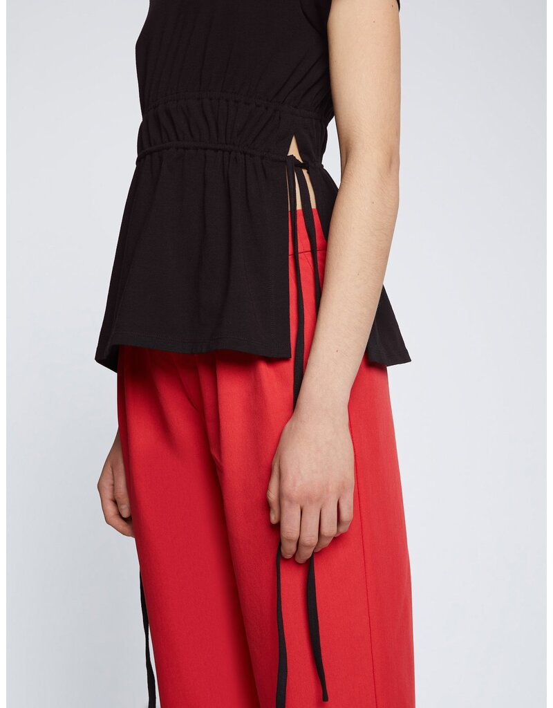 Proenza Schouler RUCHED SIDE TIE T-SHIRT (2 COLORS)