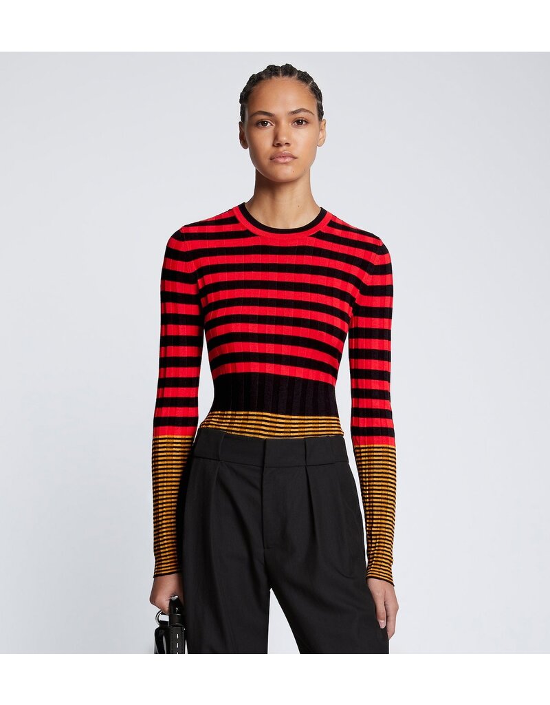 Proenza Schouler SLINKY STRIPE SWEATER