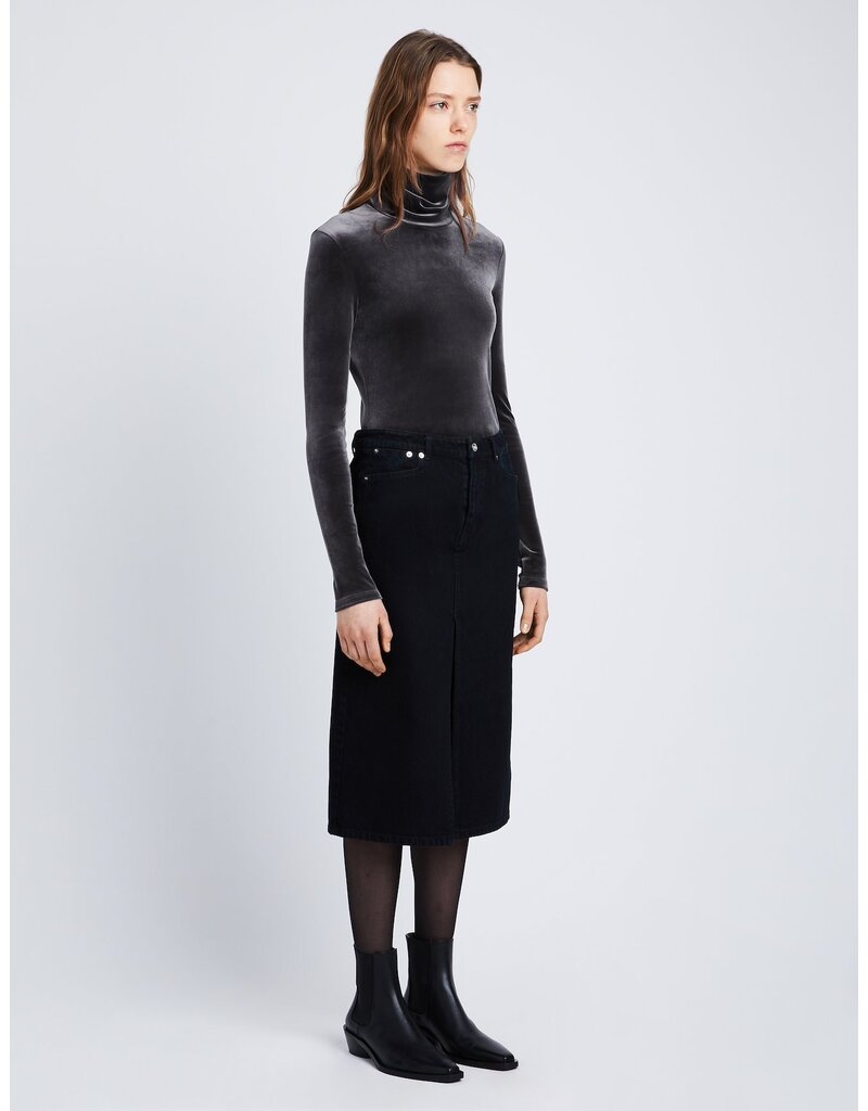 Proenza Schouler STRETCH VELVET TURTLENECK TOP