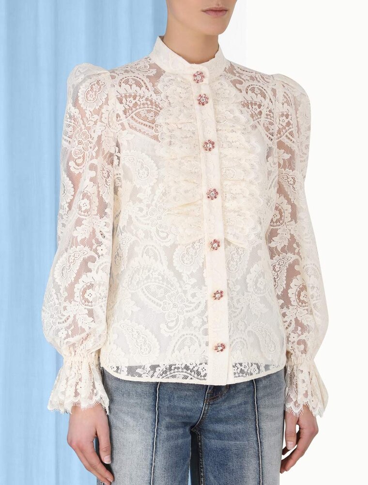 Zimmermann LYRICAL LACE BLOUSE