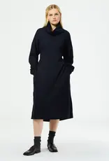 Tibi LYOCELL DRAPE COWL NECK DRESS