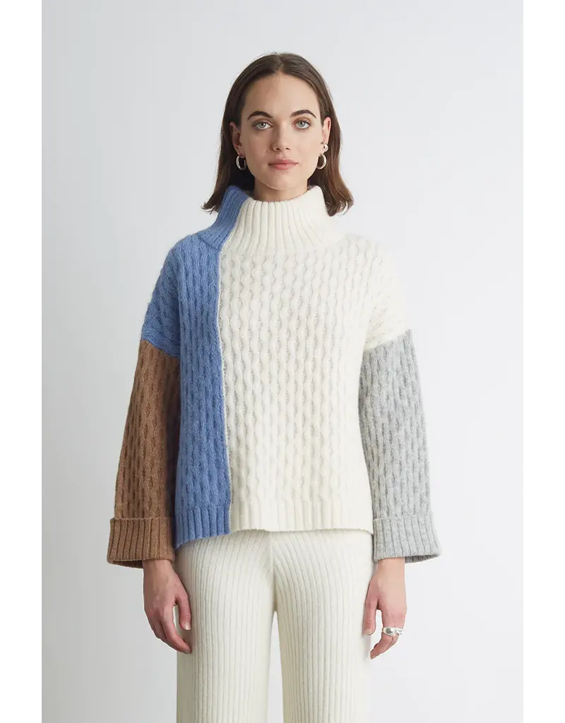 Eleven Six Celia Color Block Sweater