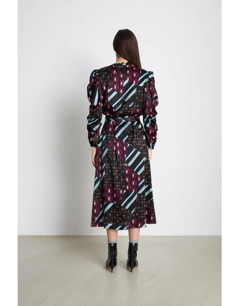 Stella Nova Wrap Tie Print Dress