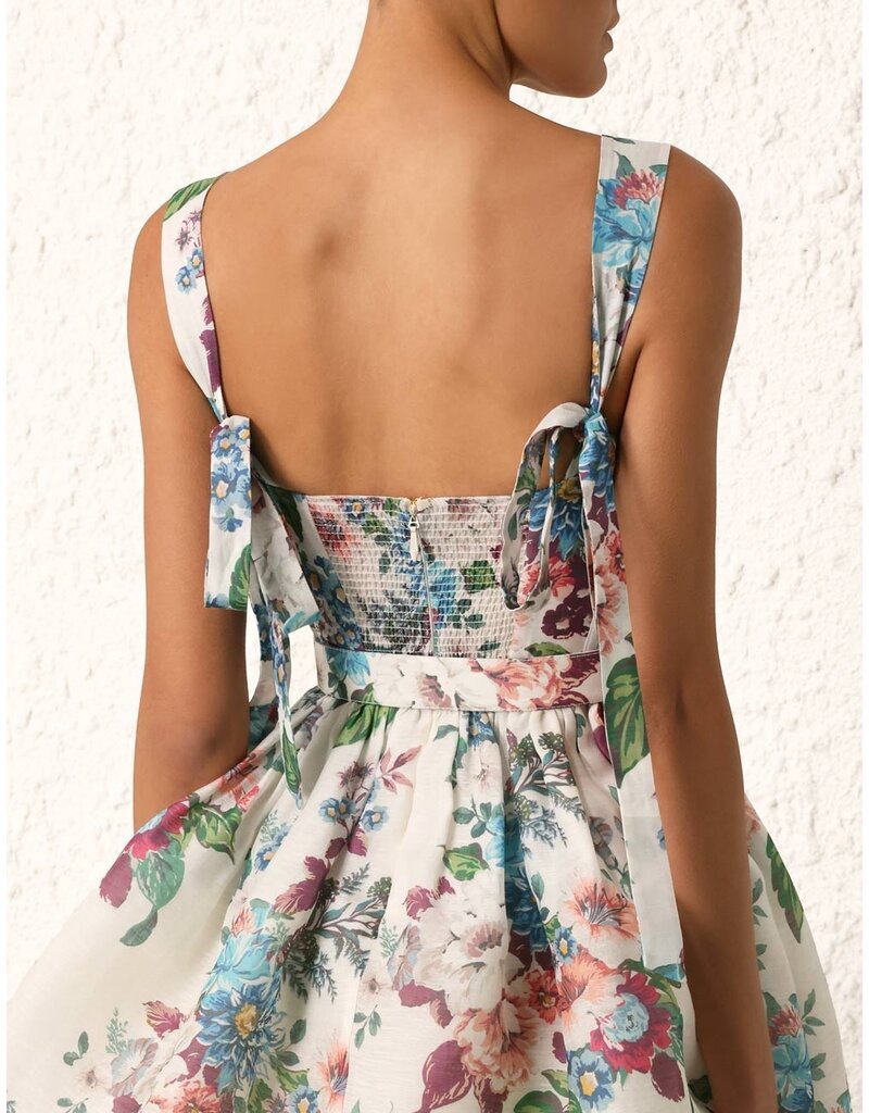 Zimmermann Matchmaker Sweetheart Floral Mini Dress