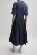 Tibi OLIVER COTTON STRETCH TRICOTINE PINTUCKED SKIRT