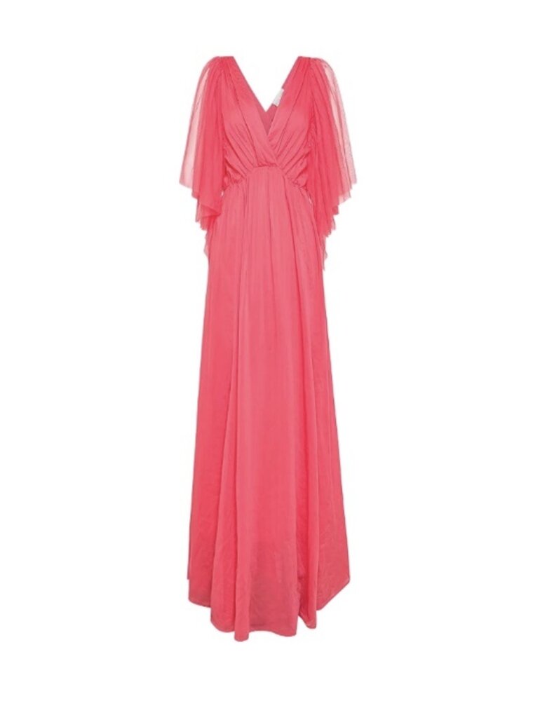 Cotton Silk Voile Tulle Maxi