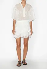 MARANT ÉTOILE Safi broderie-anglaise shirt - Yellow