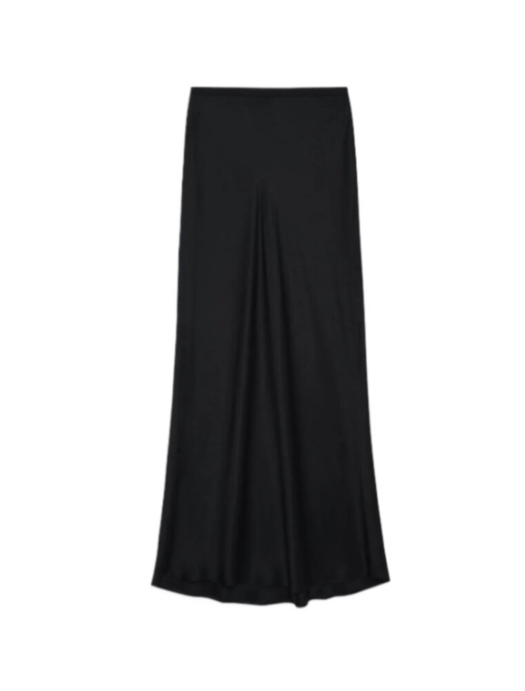 ANINE BING Bar Silk Maxi Skirt