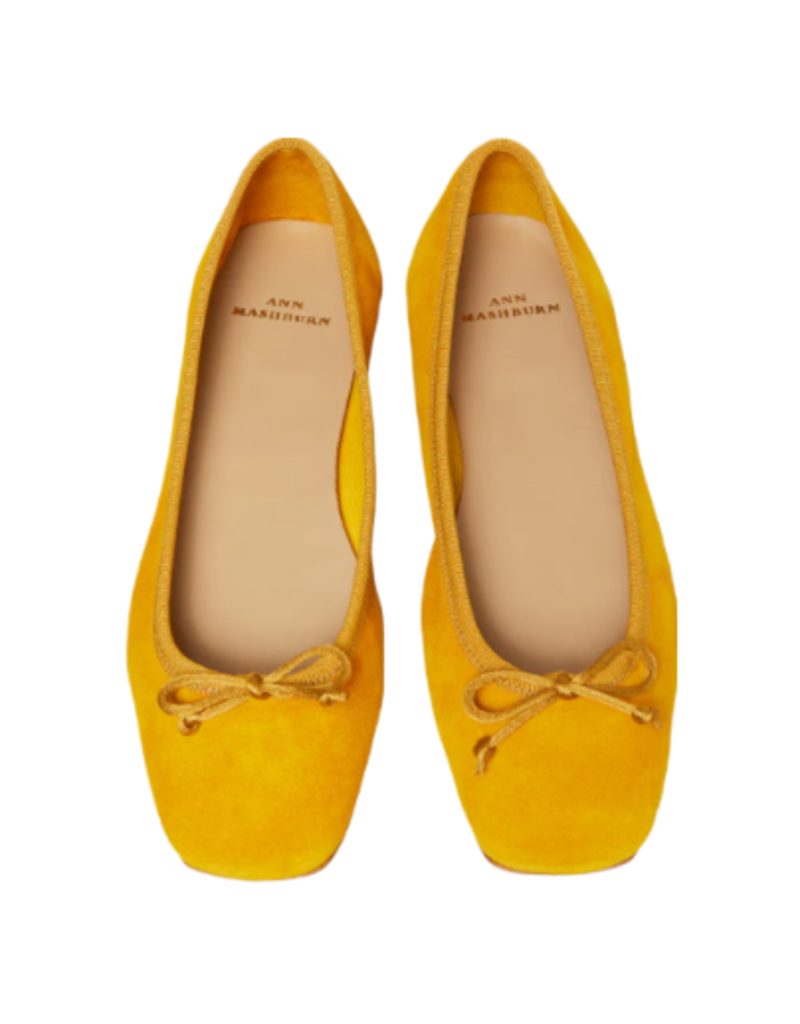 Ann Mashburn Square-Toe Ballet Flat