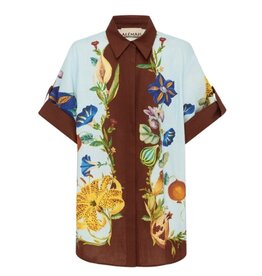 Alemais Dahlia Floral Linen Shirt