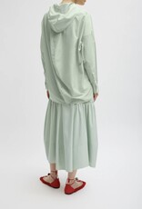 Tibi SHIRRED NYLON HOODIE WITH COCOON BACK