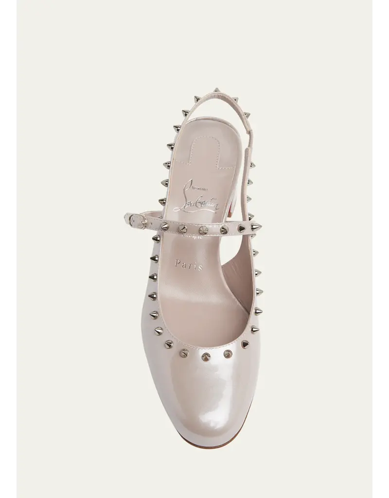 Christian Louboutin Janispikes Patent Slingback